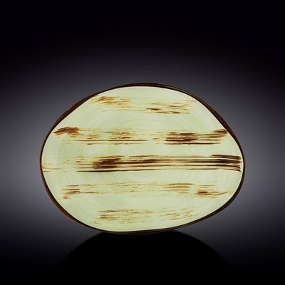 Wilmax Servierplatte, Porzellan, Steinform, Pistazie, WL-668142/A