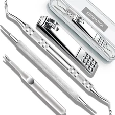 Ingrown Toenail Clipper Set Surgical Stainless Steel Pedicure Tools Kit with