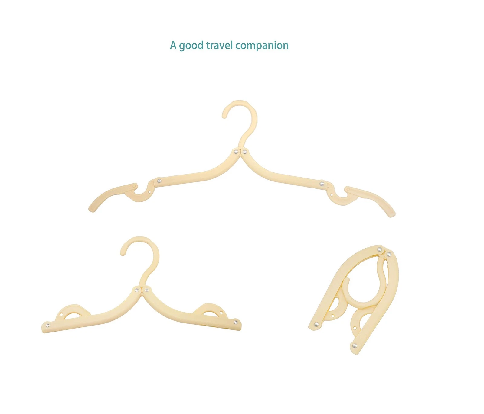 12 Pcs Portable Multifunctional Folding Clothes Hanger Travel and Business Enthu image 2
