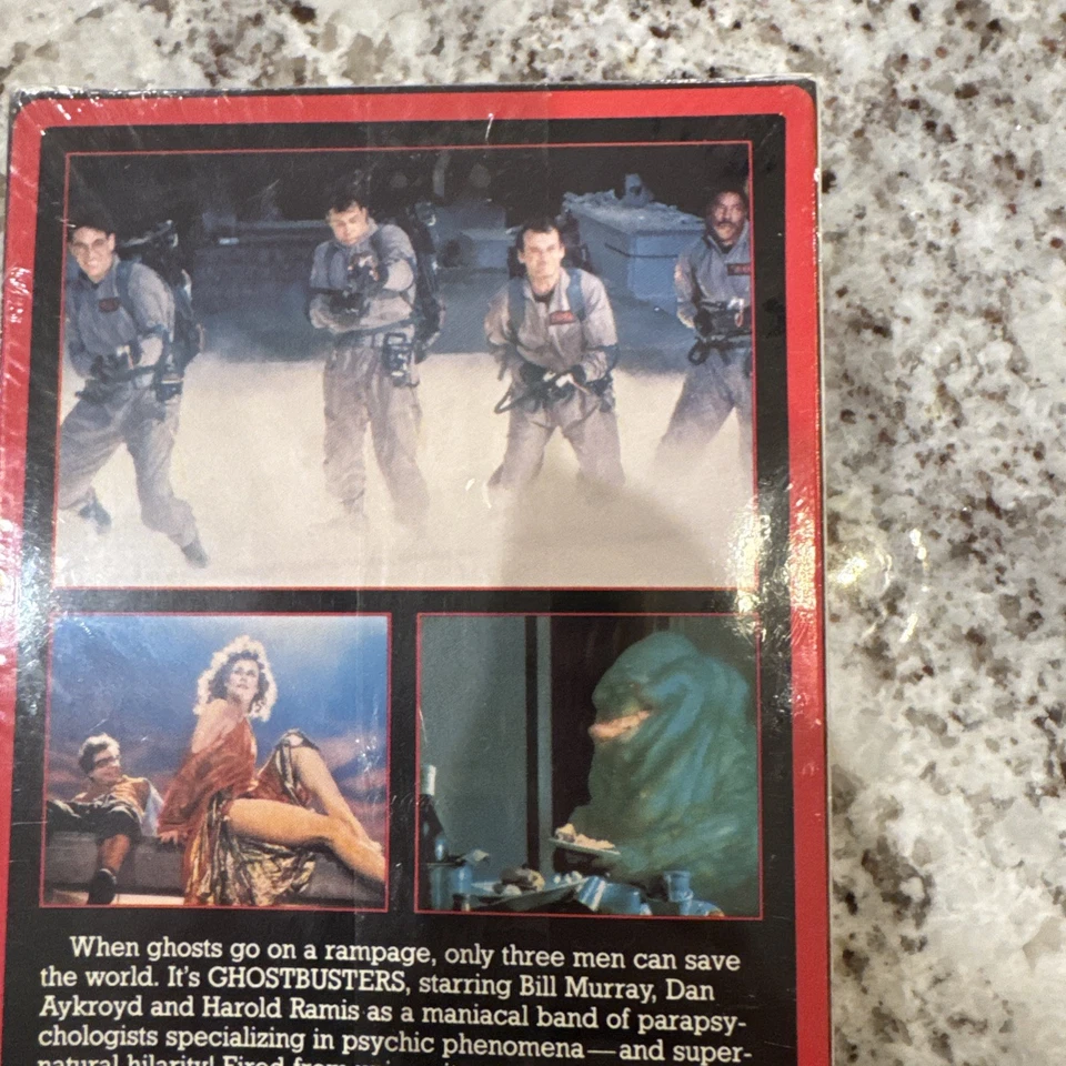 Ghostbusters VHS Red Border 1985 RCA Columbia Pictures Watermarks New Sealed - Image 4 of 4