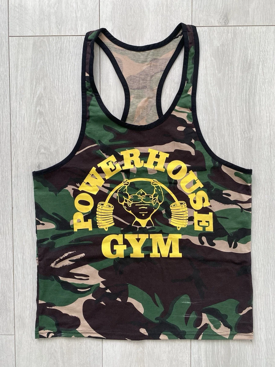 T-shirt Powerhouse Gym Homme Noir XL - Bodybuilding - Logo Bent Bar - Coton