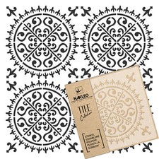 PALENCIA Tile reusable PLASTIC Stencil // Moroccan Geometric // Floor Wall