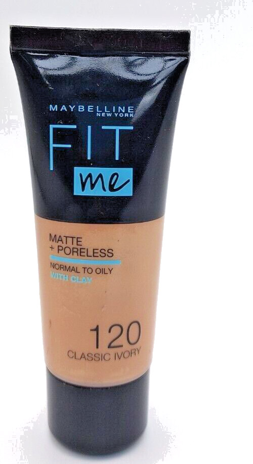 Maybelline Fit Me! Foundation 30ml | Classic Ivory 120 | Matte+Poreless |NEW B01