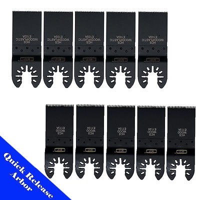 10 Blade Oscillating Multi Tool Wood Cutting Quick Release Universal