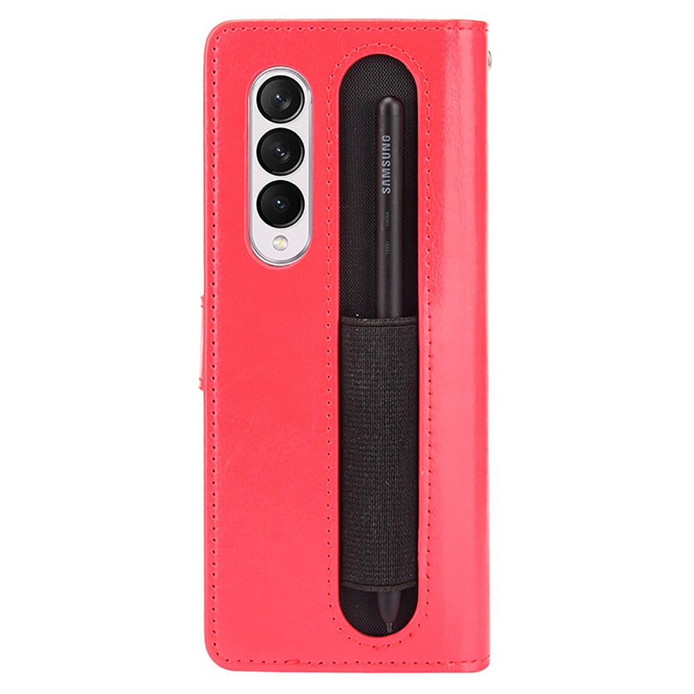 Samsung Galaxy Z Fold 3 Leather Case with Pen Slot & Card Holder