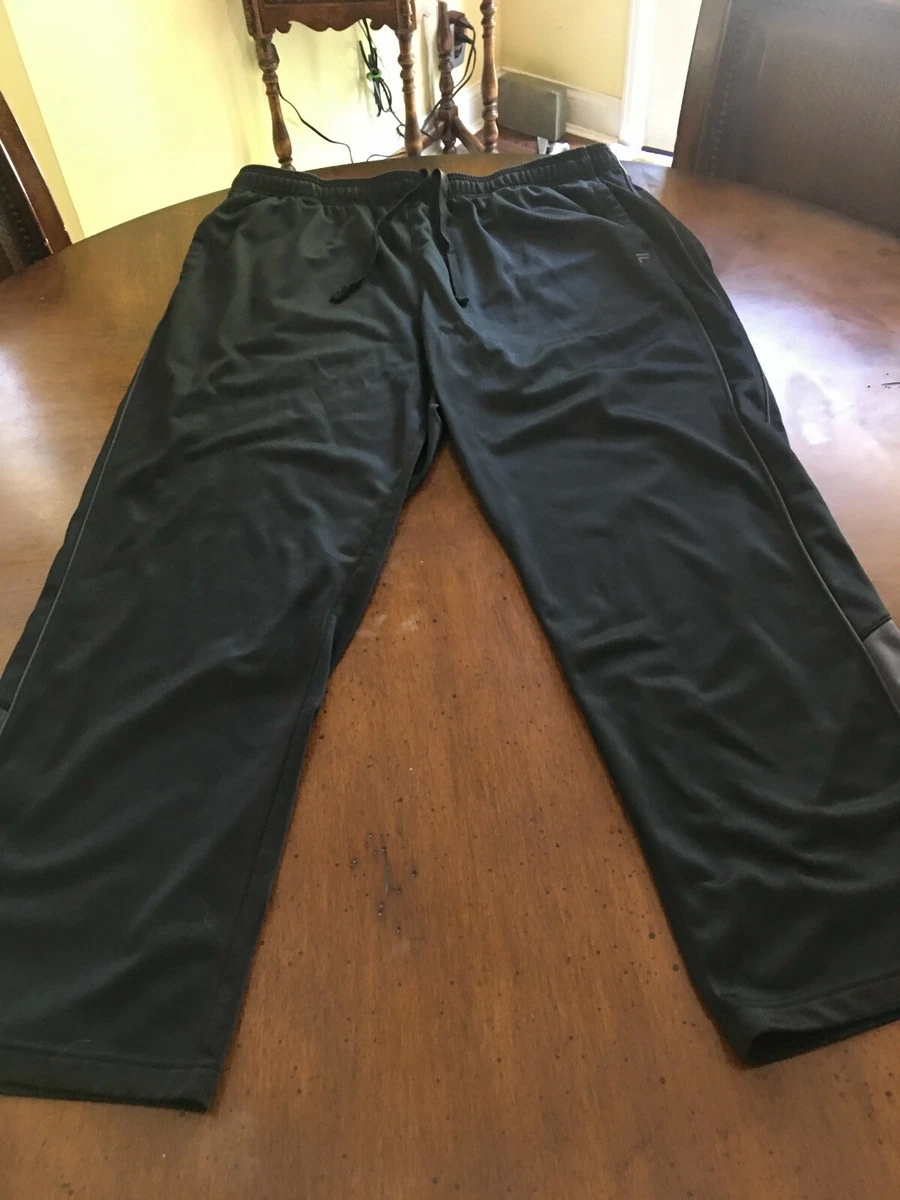 Fila Sport Men's Black Athletic Pants, Size: XXL