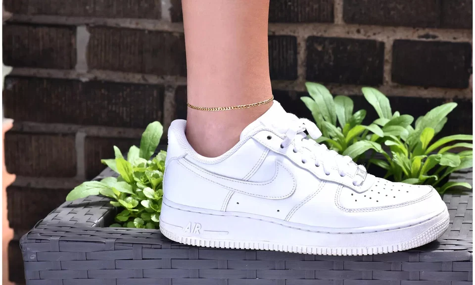 2MM Solid Italian 14K Yellow Gold Curb Cuban Anklet 10" Italy - Image 3 of 4