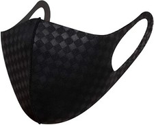 Luxury Fashion Black Face Mask Cooling Protex UPF 50 Reusable Washable