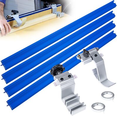 KMS8000 Precision Trak and Stops Kit Saw Guide Measuring Woodworking Tool