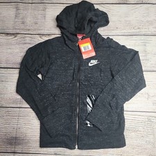 Nike Gym Vintage Full Zip Hoodie Active 824206-010 Girls Size Small