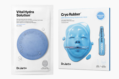 Dr Jart Cryo Rubber Mask MOISTURIZING + Dermask Sheet Solution Vital Hydra Mask 