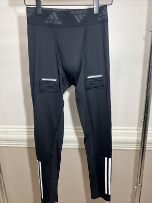 Adidas Hockey Baselayer Tights with Cup Mens Size Medium GQ9502 adiHockey Pants