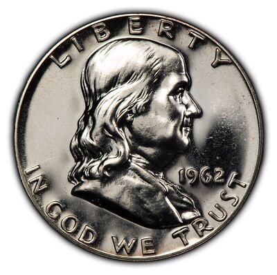 1962 50c Franklin Silver Half Dollar - Proof - SKU-H2167