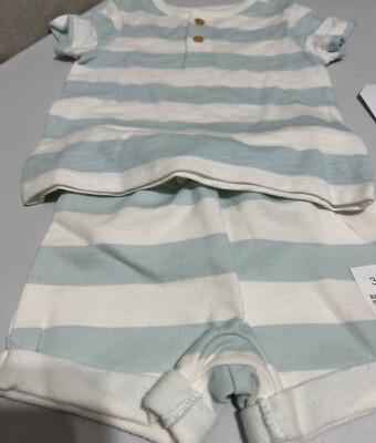 little co Boy 2 Piece Short Set Size 3 M New