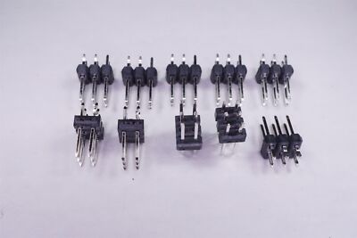 Lot of 10 x 70287-1001 Molex Unshrouded Header 6 Pos 2 Row 2.54mm 2xKink Vert TH
