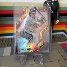 2021 Bowmans Best Christian Yelich Heatwave Die-Cut REFRACTOR # HW-13 Brewers
