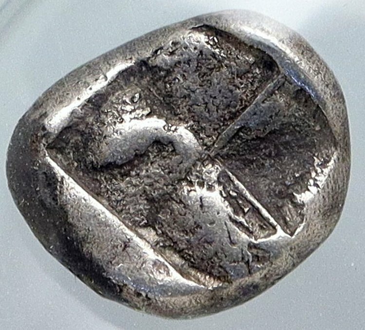 PHOCAEA in IONIA Authentic Ancient 550BC Silver Greek Coin DIOBOL