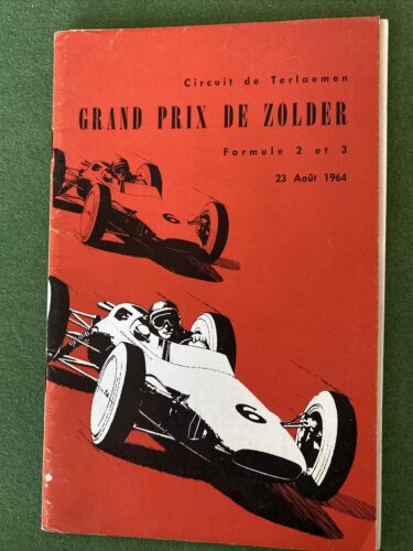 Grand  Prix Zolder 23 August 1964 Formula 2 & 3 Regulations & Entry Forms A5 - Afbeelding 1 van 7