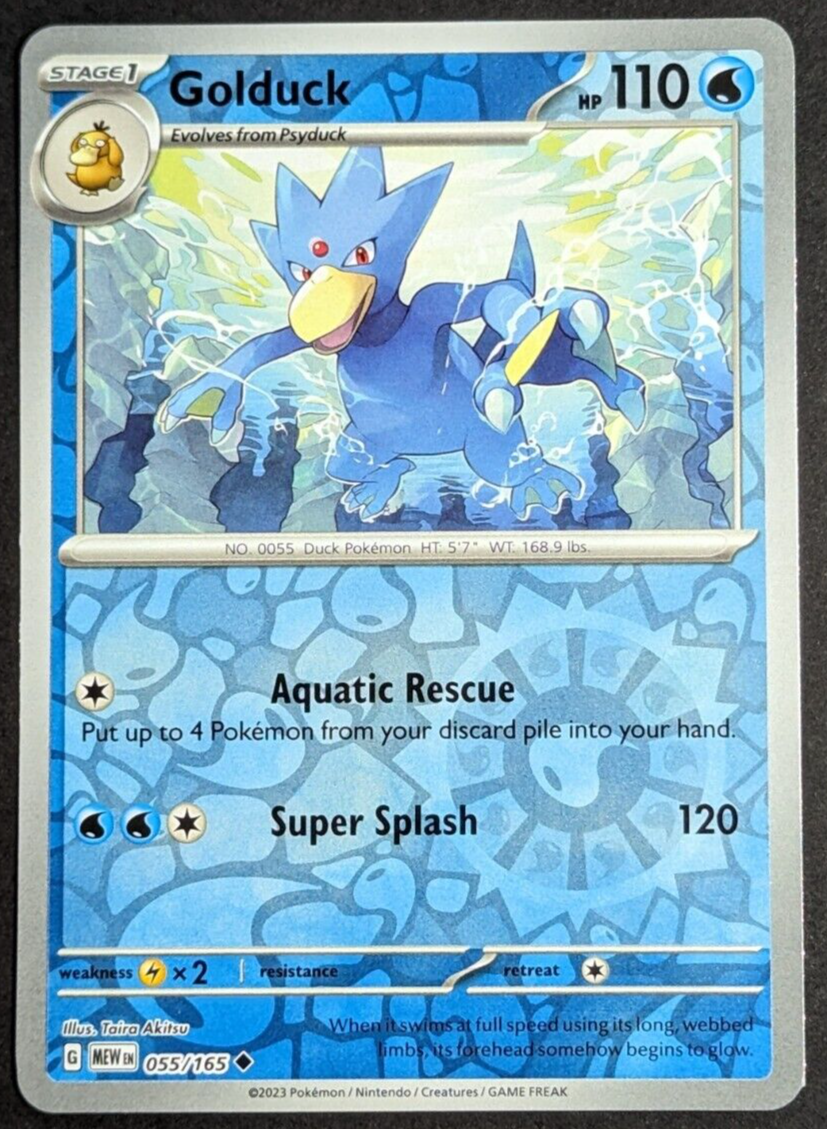 Golduck Reverse Holo NM 055/165 Scarlet & Violet 151 Pokemon Card eBay
