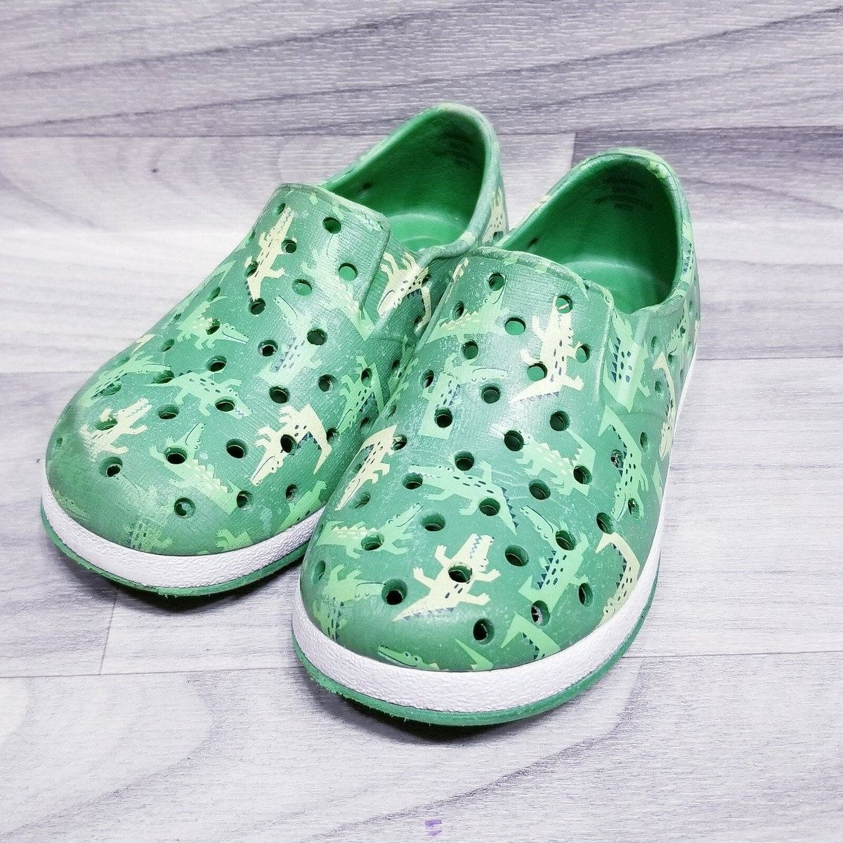 Cat Jack Baby Toddler Sz Clog Sandal Shoes Green White