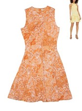 Michael Kors Petites Paisley Print Crossover Neck Sleeveless Mini Dress PXS NWT