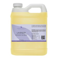 Lavender massage oil bulk non-gmo 32 oz deep tissue rub spa argan jojoba quart