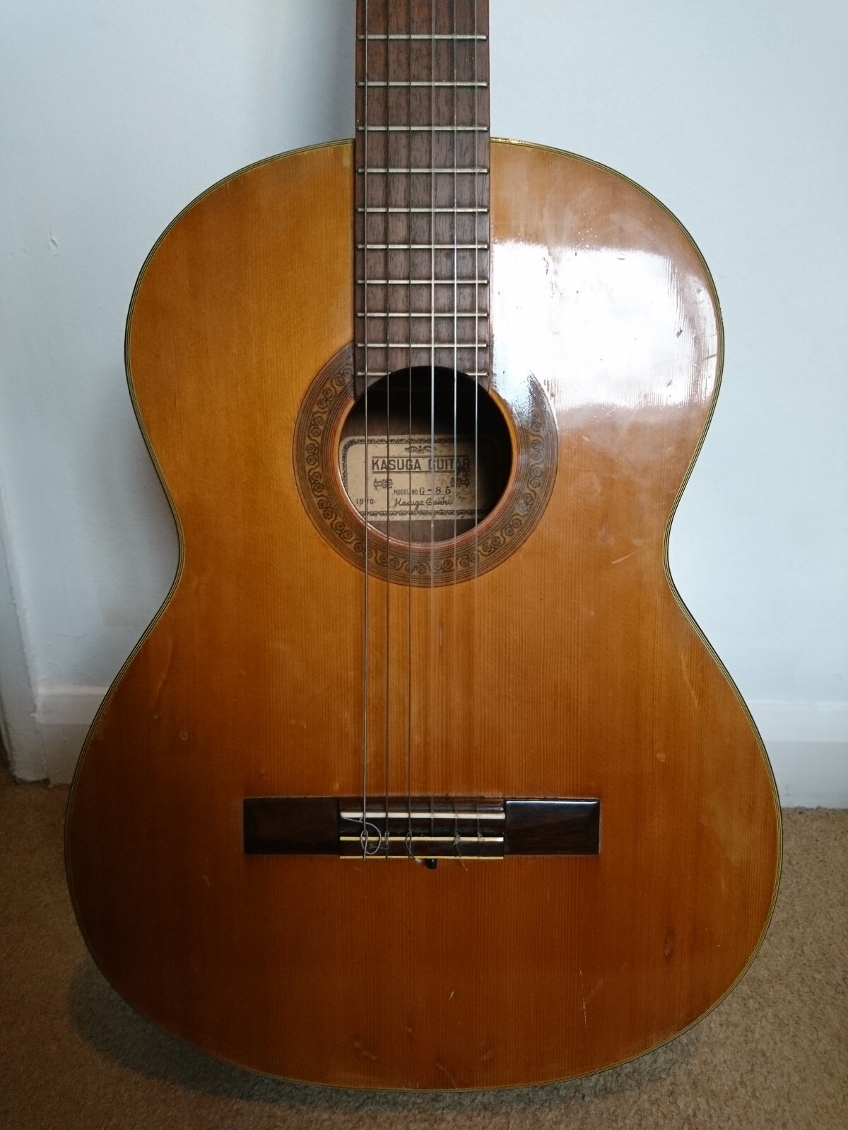 Kasuga Gakki G85 1970 Classical Guitar Japan eBay