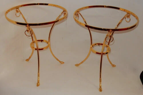 Tables du XXe siècle ronds en verre