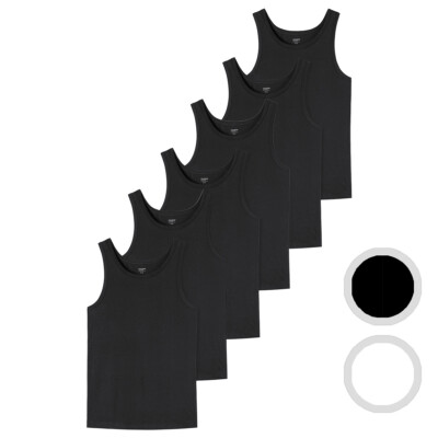 uncover by Schiesser - Herren - Unterhemd / Tanktop - 6er Pack