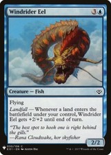 Windrider Eel Light Play, English Magic the Gathering MTG Mystery Booster