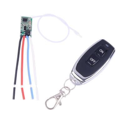 433mhz DC 3.6V 5V 9V 12V 24V 1CH Mini Relay Wireless RF Remote Control Switch H8