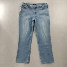 Lee Relaxed Fit Straight Leg Blue Denim Jeans Womens Size 36x28