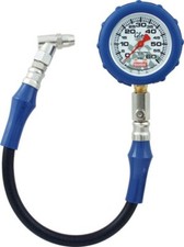 QuickCar 56-062 Tire Pressure Gauge 0-60 PSI 2.5" Glo Face Gauge 14" Hose Analog