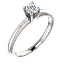 0.25 Carat H SI3 Ideal Cut Diamond Solitaire Ring