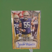 Leaf 2023 Draft Jarrett Patterson BA-JP1 NCAA Football Autograph Rookie Card