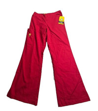 Wonder Wink Women's Sz 30x28 MEASURED Origins Flare Leg Scrub Red Cargo