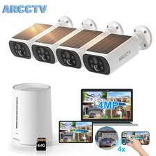 ARCCTV Solar Security Camera System Outdoor Wireless 4Camera  Home Station 64GB