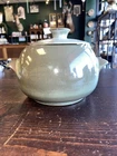 Vintage Frankoma Pottery Bean Pot With lid #4W Prairie Green Casserole