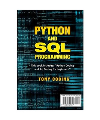 Python and Sql programming, Tony Coding