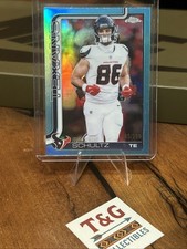 2025 Topps Chrome Dalton Schultz #118 Houston Texans Teal Refractor  185/299