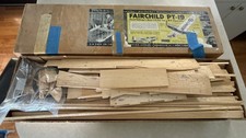 Vintage Jetco Fairchild PT-19 Model Kit Balsa...