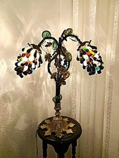 antike Tischlampe mit Traubenschirmen  Murano