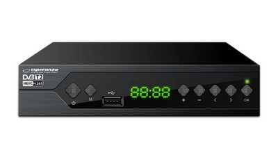 Esperanza digitaltuner/decoder dvb-t2 h.265/hevc ev107r