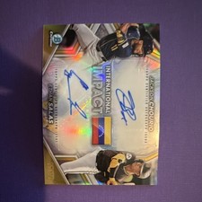 2024 Bowman Chrome International Impact Autographs #II-CS Chourio Salas 15/39