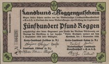 Cottbus - Landbund - 500 Pfund Roggen - M&uuml;ller 755.5a