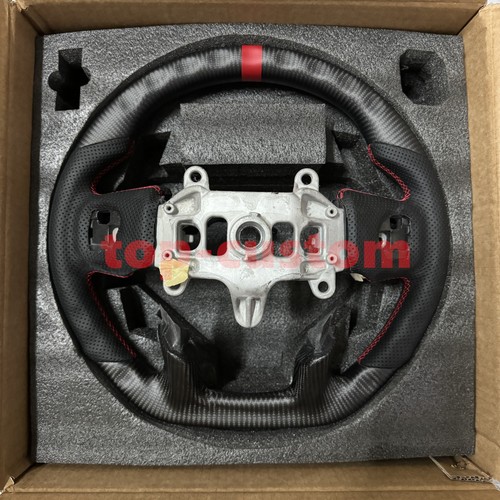 Matte Carbon Fiber Steering Wheel For ram 1500 2019 2020 2021 2022 2023 2024 - Picture 3 of 3