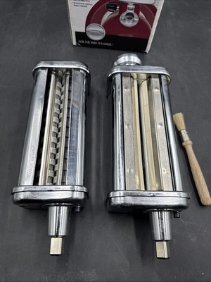 KitchenAid Pasta Roller and Fettuccine Cutter Set KFETPRA See Pics For Condition - Image 1 of 4