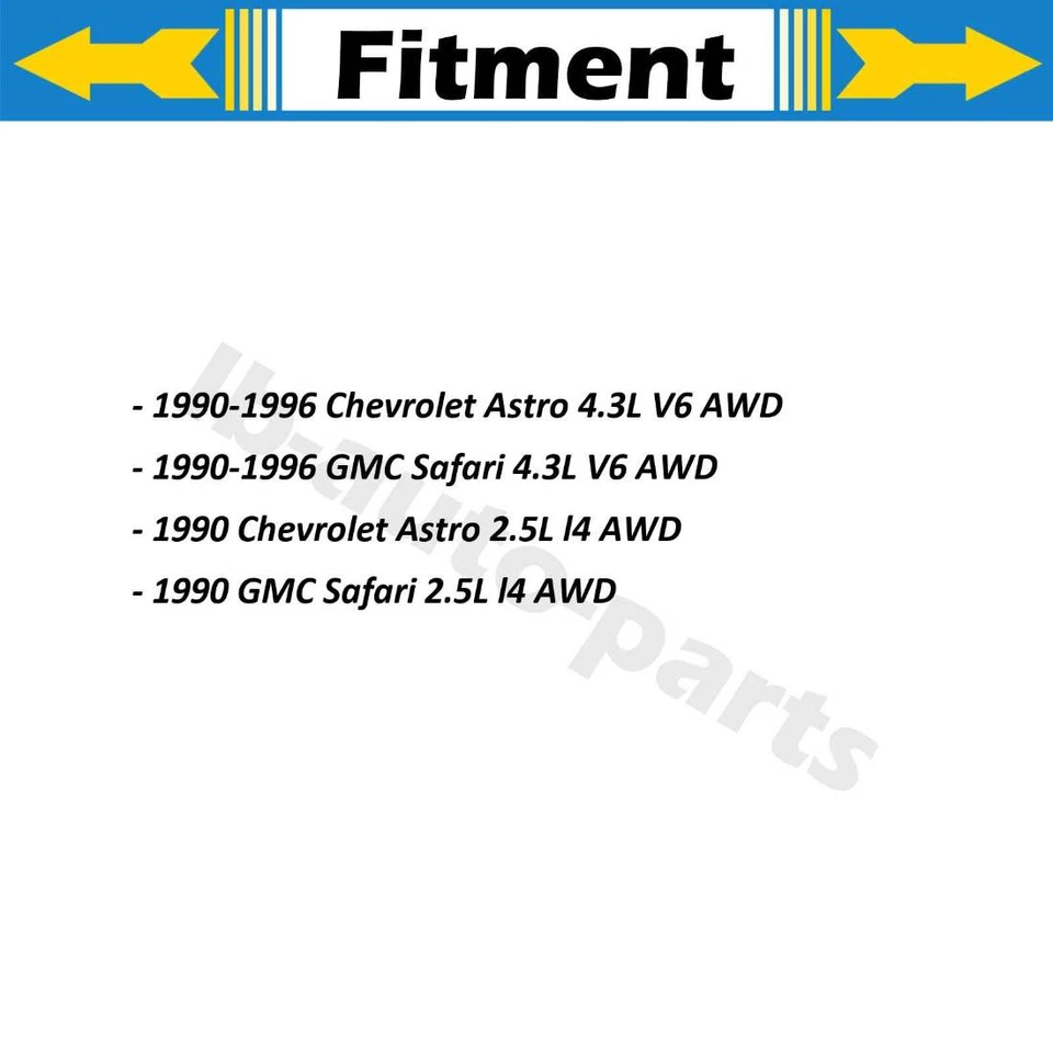 Para Chevrolet Astro 1990 1991 1992 1993 1994 2X TrakMotive eje articulado delantero CV Foto 2 de 3