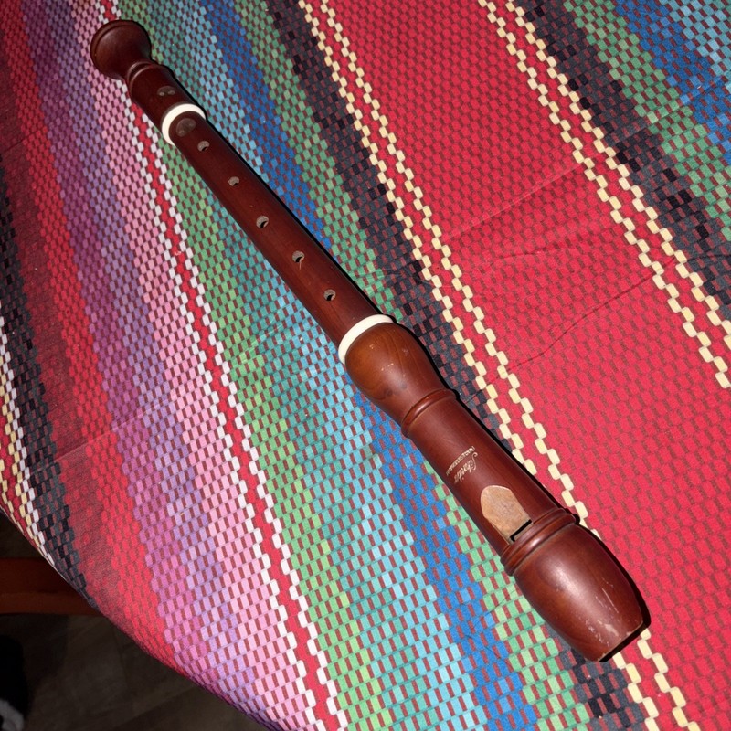 Vintage Schreiber Alto Wooden Recorder Made in Germany 3-Piece