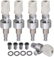 Yibuy 5 String Banjo Machine Heads Tuning Pegs w/Pearl Buttons Pack of 5